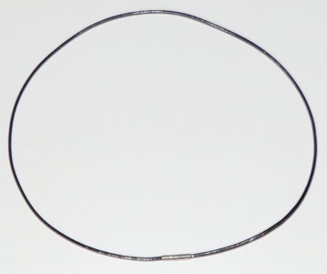 Lederband Lederkette mit Steckverschluß 45cm, 2mm